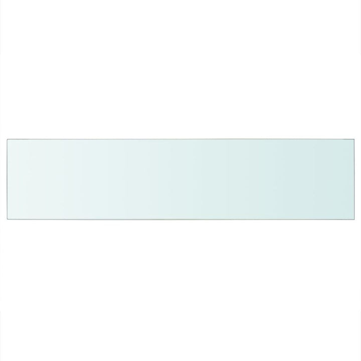 Wandschap transparant 110x25 cm glas