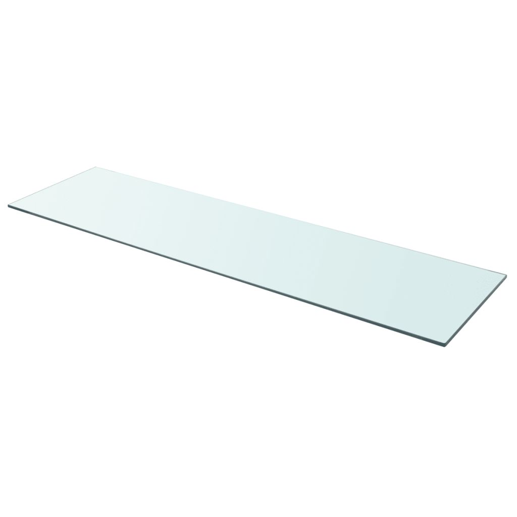 Wandschap transparant 110x30 cm glas