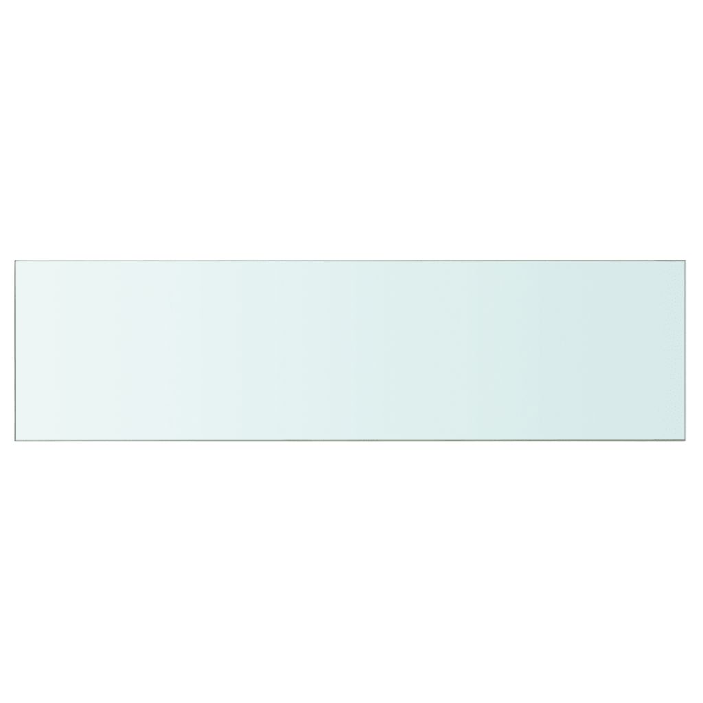 Wandschap transparant 110x30 cm glas