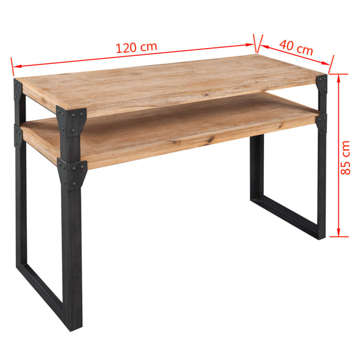 Wandtafel 120x40x85 cm massief acaciahout