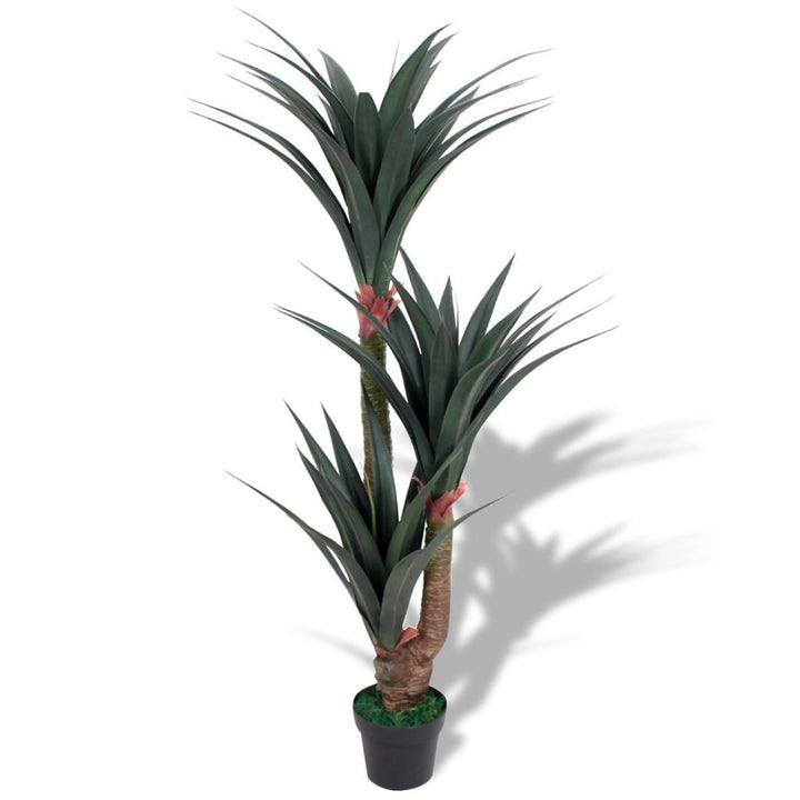 Kunst yucca plant met pot 155 cm groen