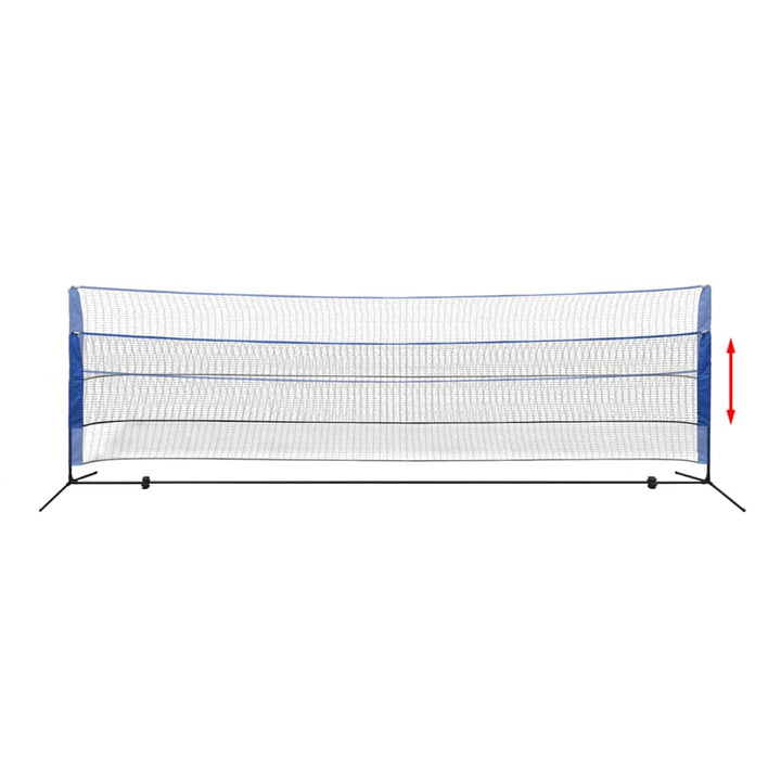 Badminton net met shuttles 500x155 cm