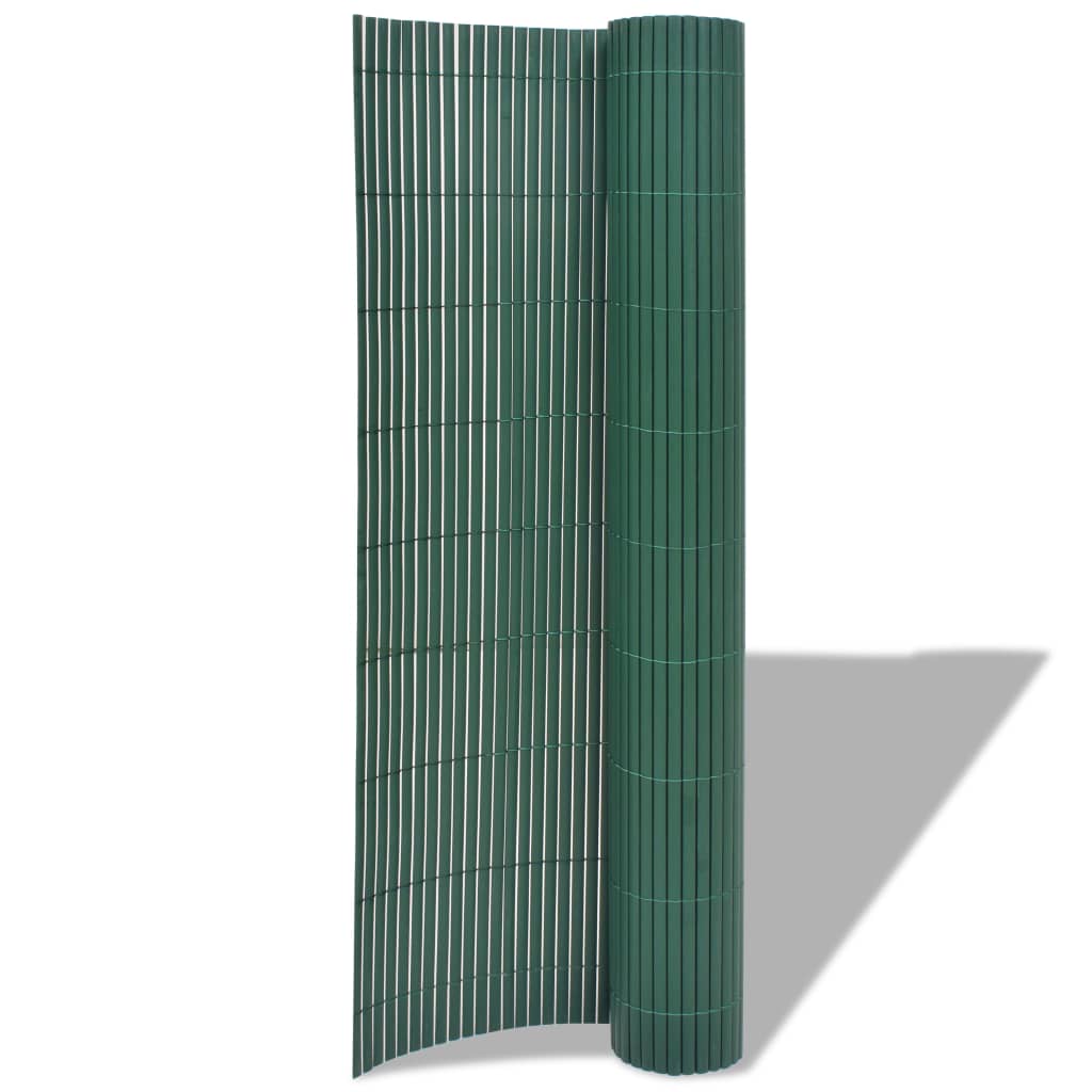 Tuinafscheiding dubbelzijdig 90x300 cm PVC groen