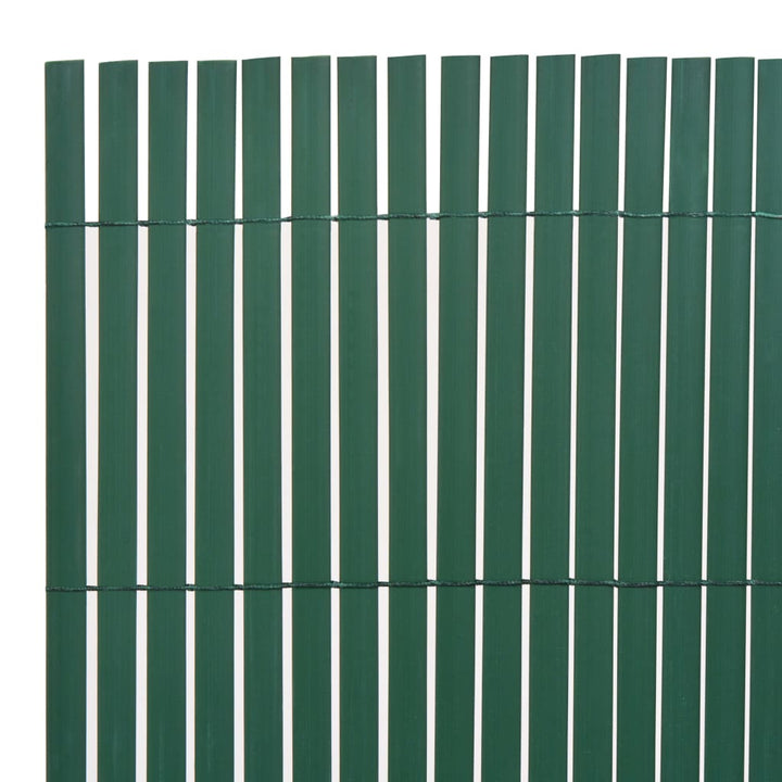 Tuinafscheiding dubbelzijdig 90x500 cm PVC groen