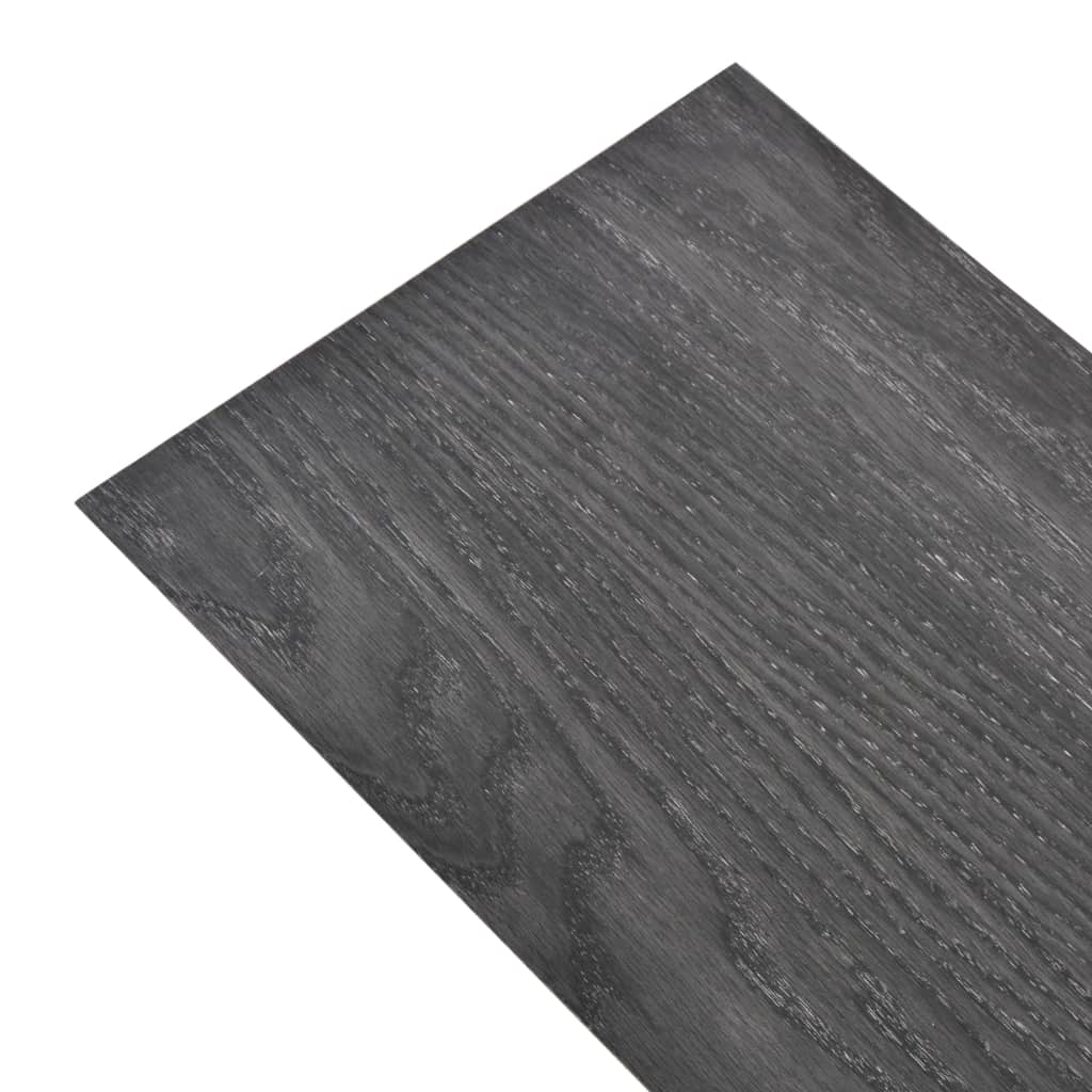 Vloerplanken 5,26 m² 2 mm PVC zwart en wit