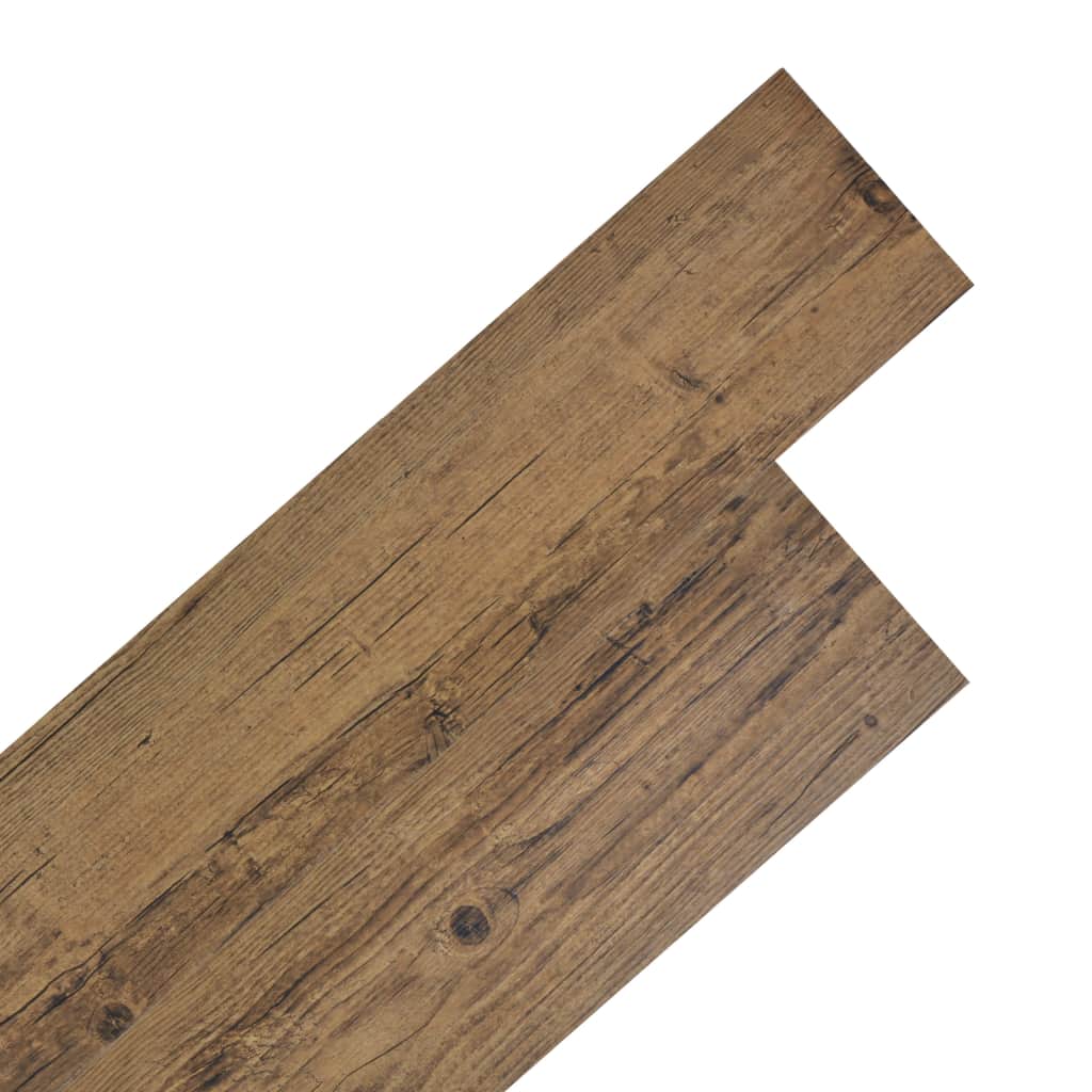Vloerplanken zelfklevend 5,02 m² 2 mm PVC walnoot bruin