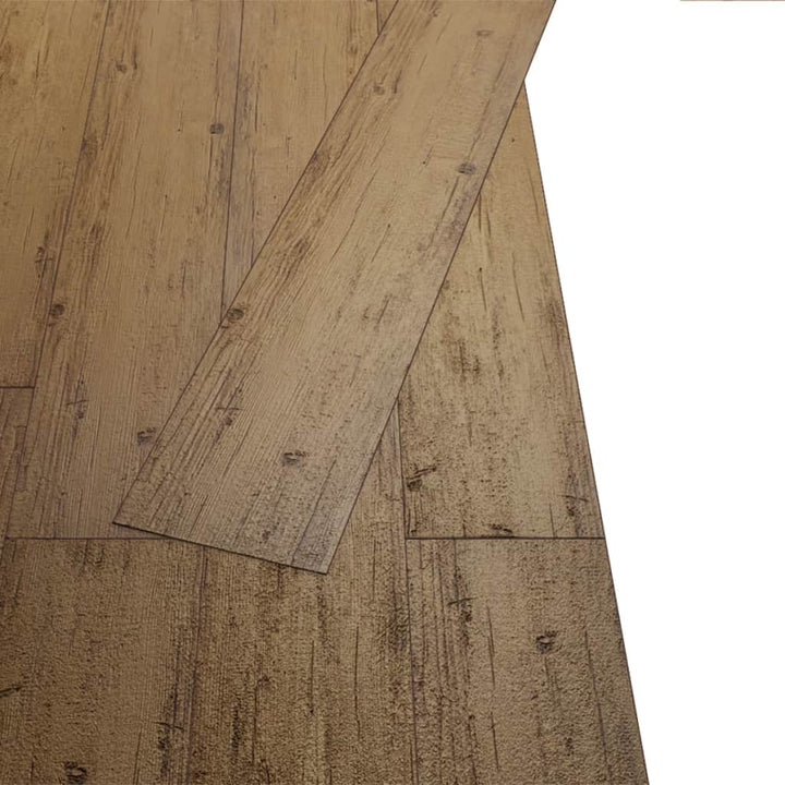 Vloerplanken zelfklevend 5,02 m² 2 mm PVC walnoot bruin