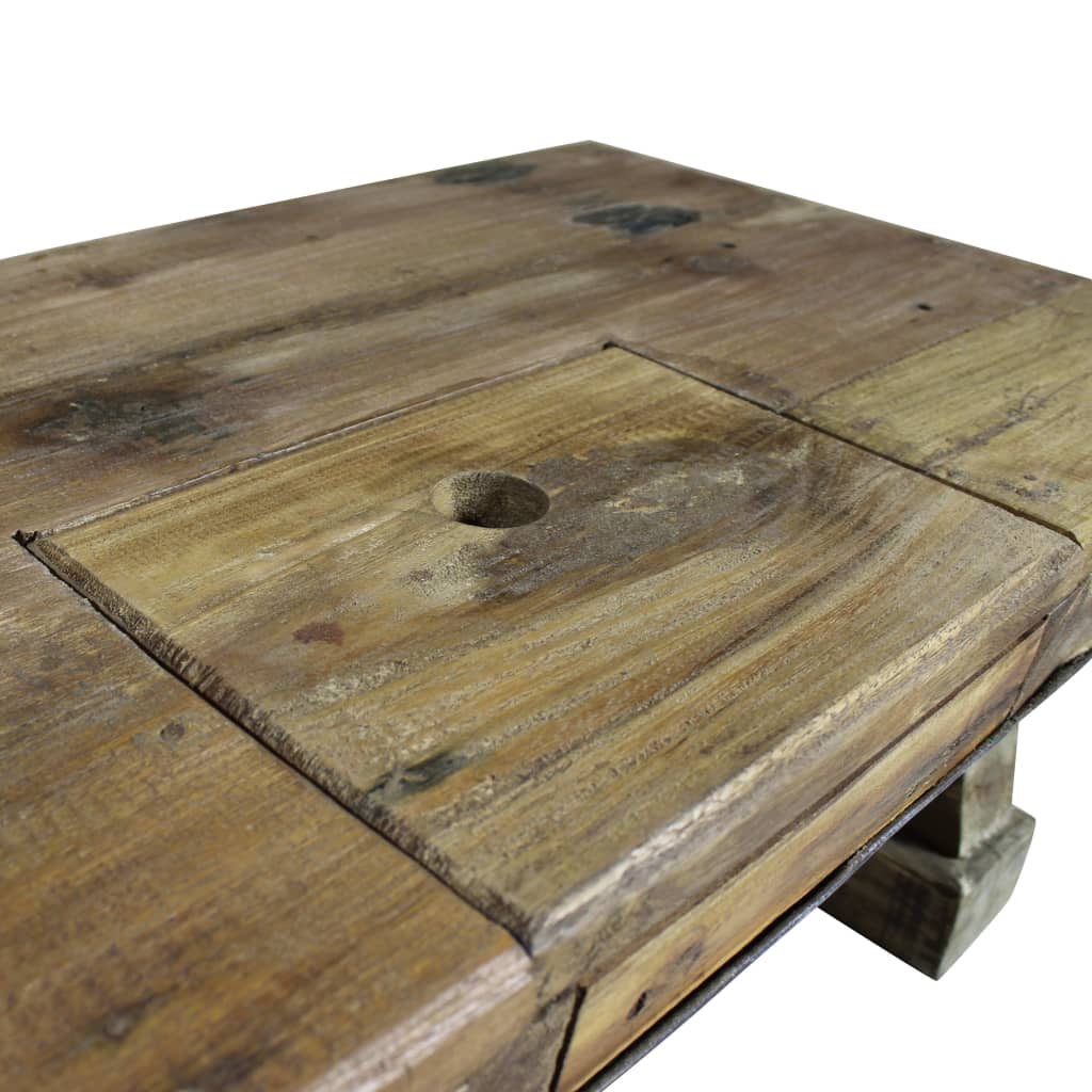 Salontafel 90x50x35 cm massief gerecycled hout