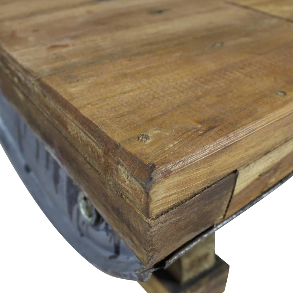 Salontafel 90x50x35 cm massief gerecycled hout