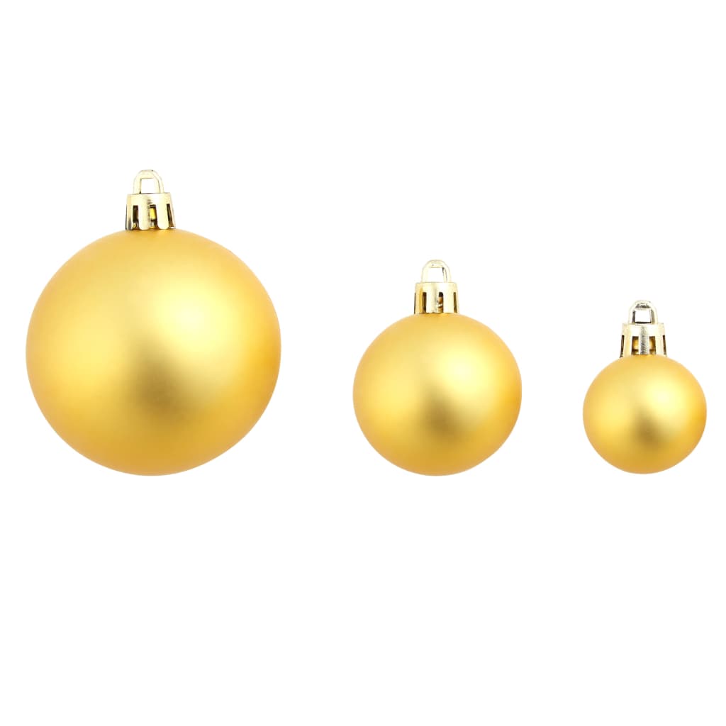 100-delige Kerstballenset 3/4/6 cm goudkleurig