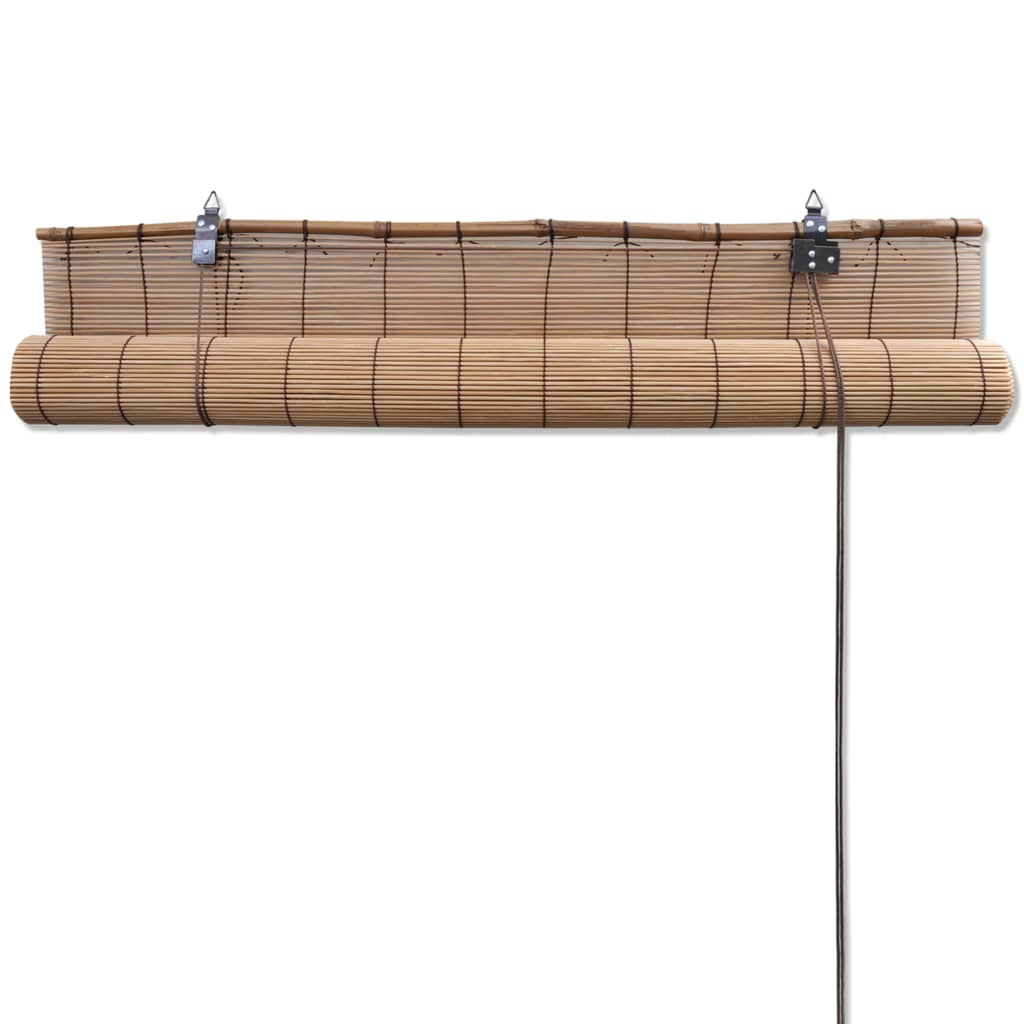Rolgordijn 80x220 cm bamboe bruin