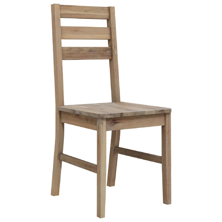 Eetkamerstoelen 4 st massief acaciahout