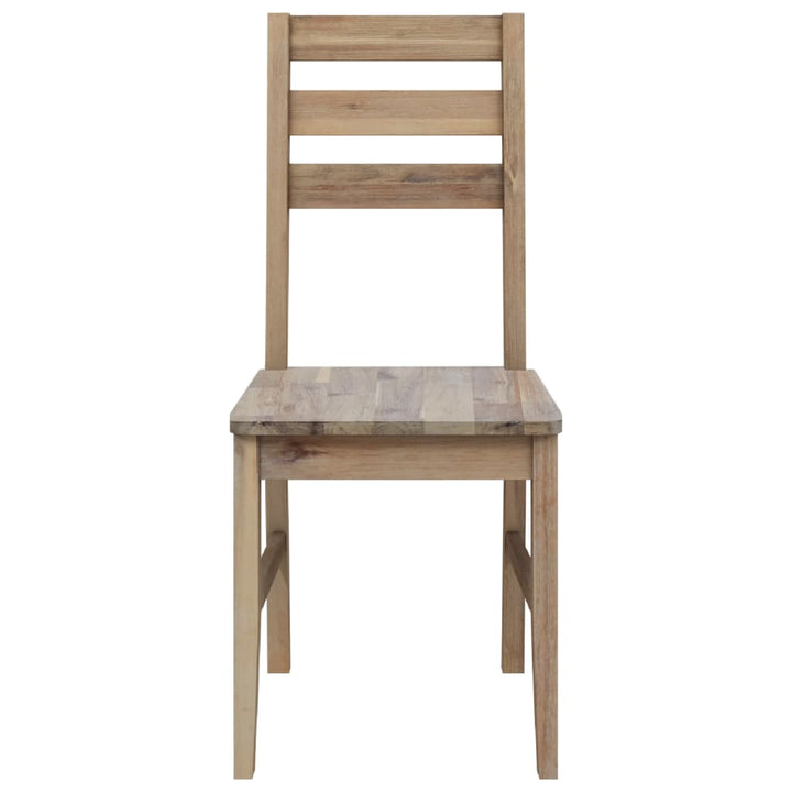 Eetkamerstoelen 4 st massief acaciahout