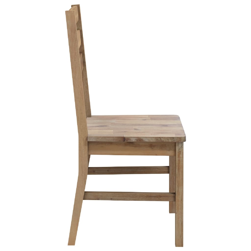 Eetkamerstoelen 4 st massief acaciahout