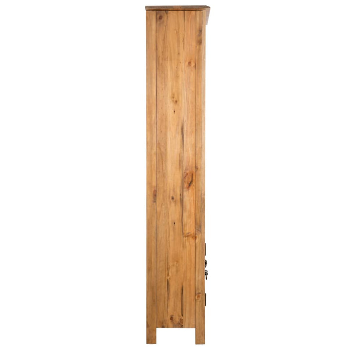 Badkamerkast vrijstaand 48x32x170 cm gerecycled grenenhout