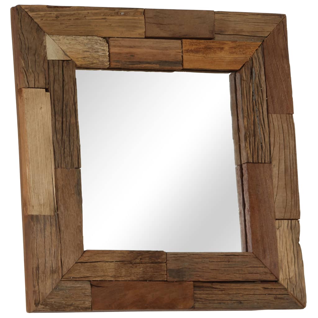 Spiegel 50x50 cm massief gerecycled hout