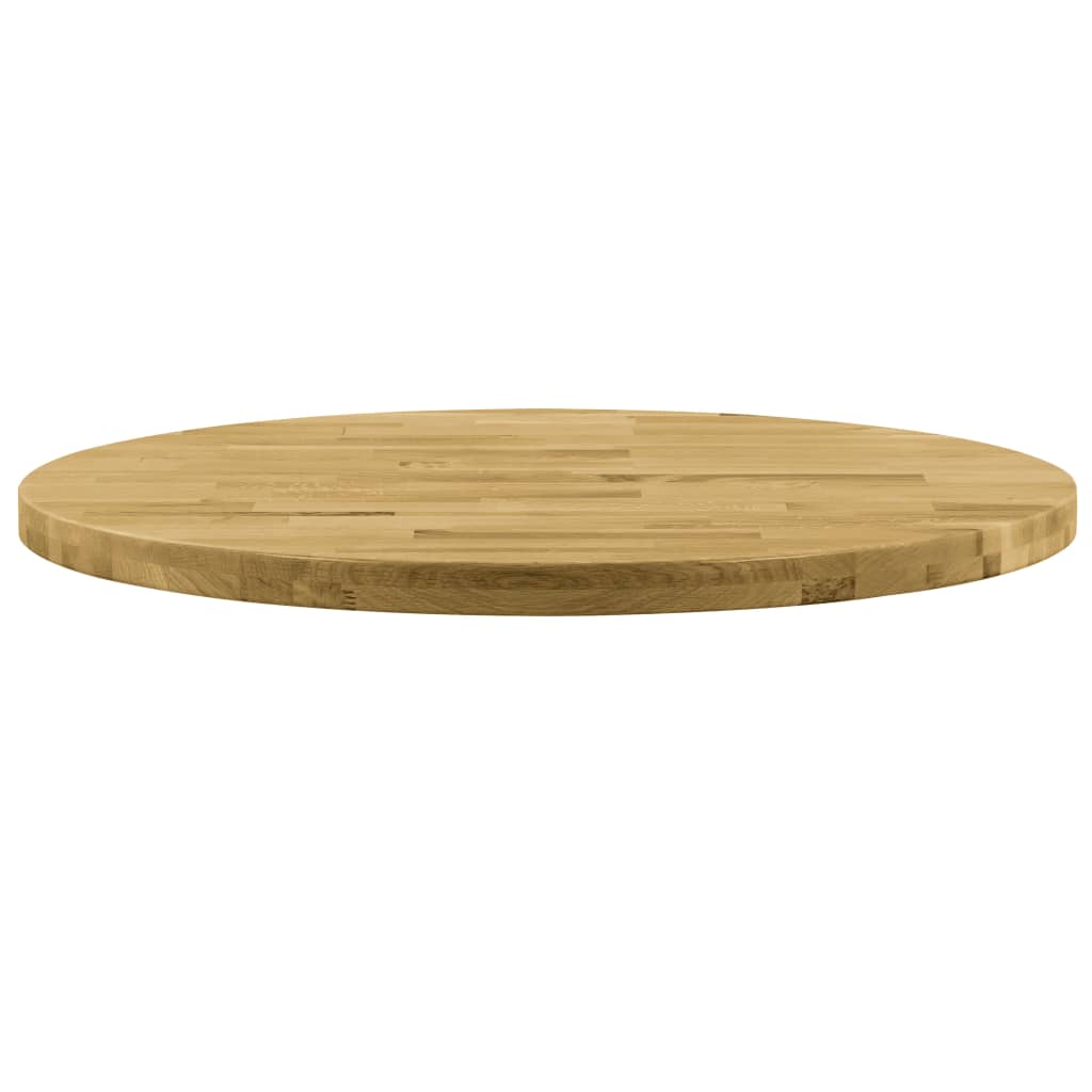 Tafelblad rond 44 mm 900 mm massief eikenhout