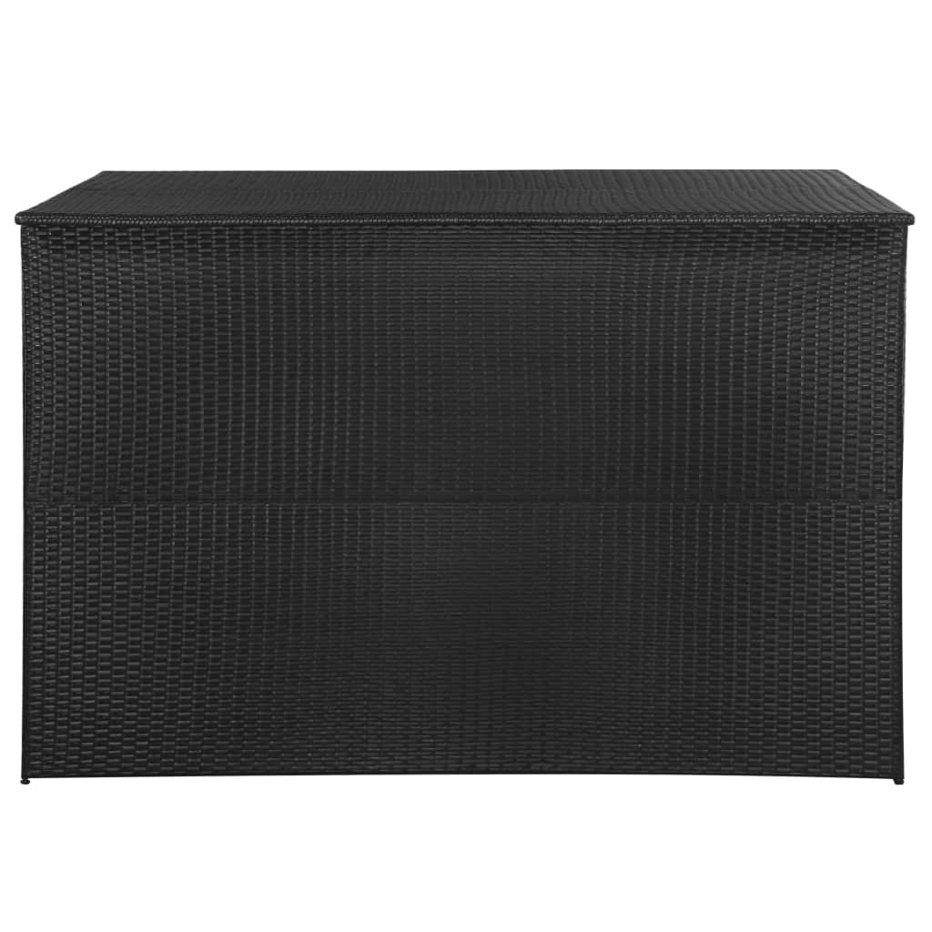 Tuinbox 150x100x100 cm poly rattan zwart