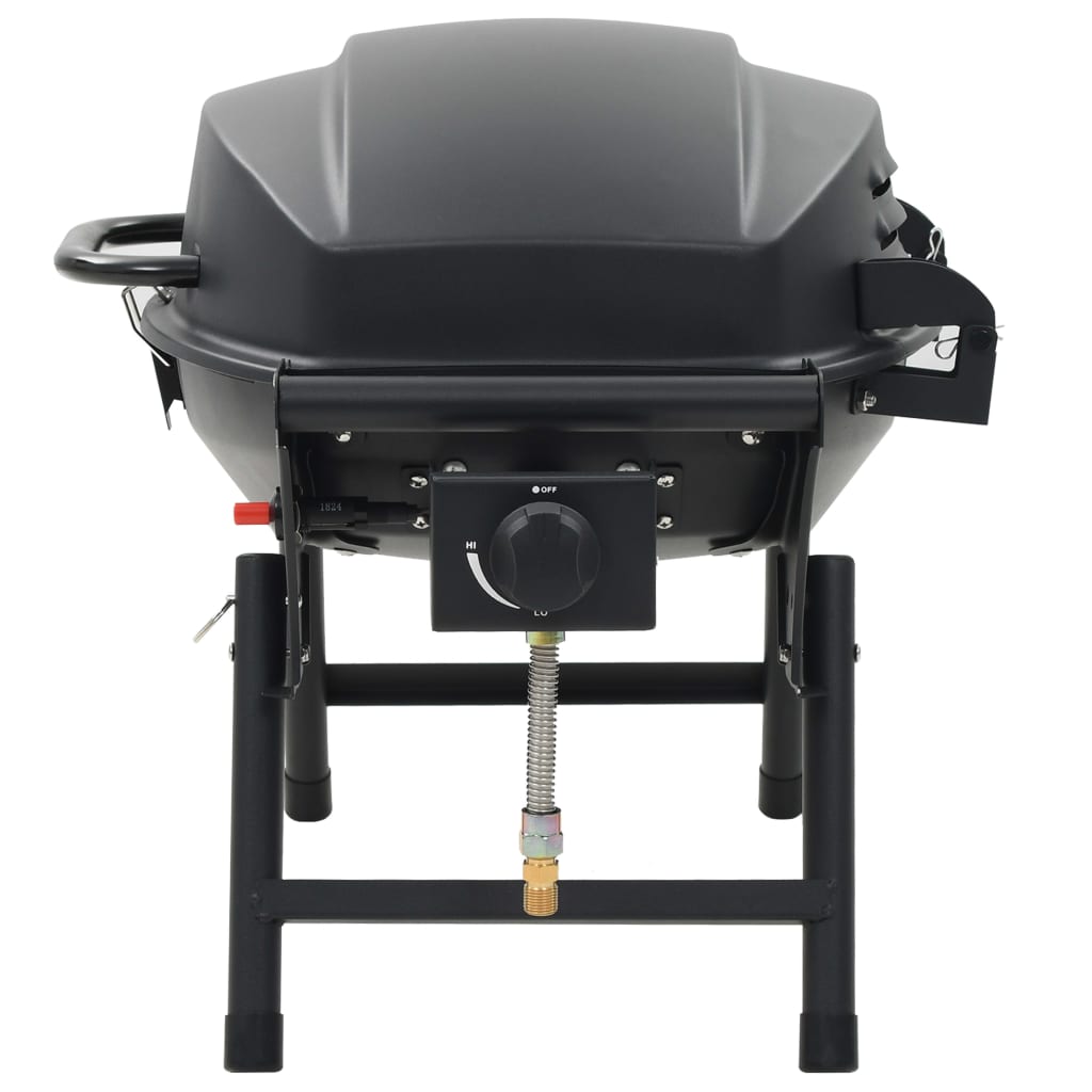 Gasbarbecue met kookzone zwart