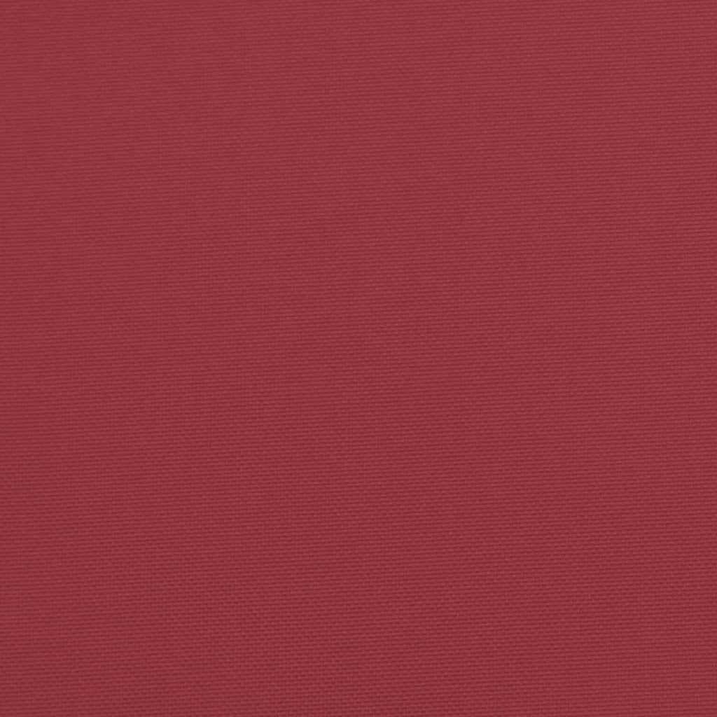 Palletkussen 58x58x10 cm polyester rood