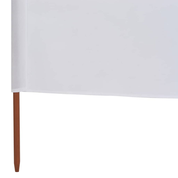 Windscherm 3-panelen 400x120 cm stof wit