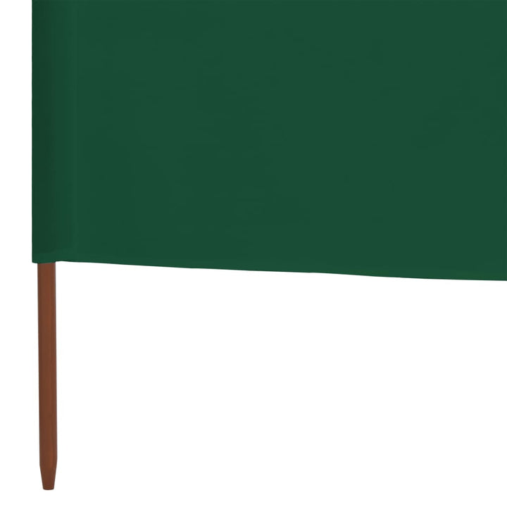Windscherm 3-panelen 400x120 cm stof groen
