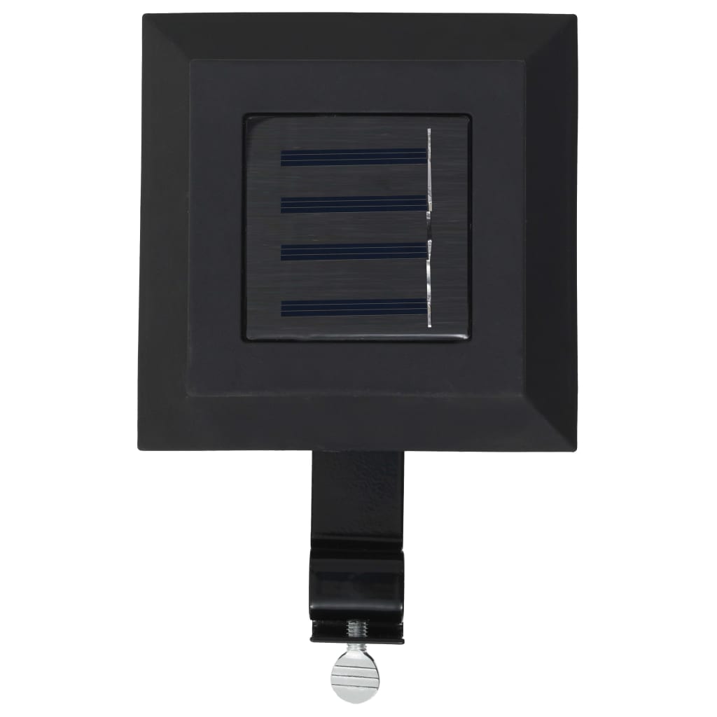 LED-zonnelampen vierkant 12 cm zwart 6 st