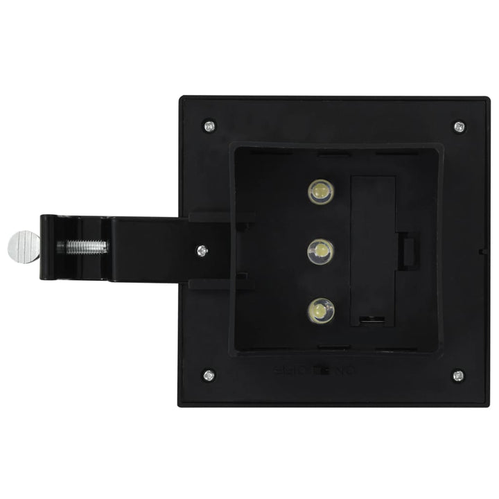 LED-zonnelampen vierkant 12 cm zwart 6 st