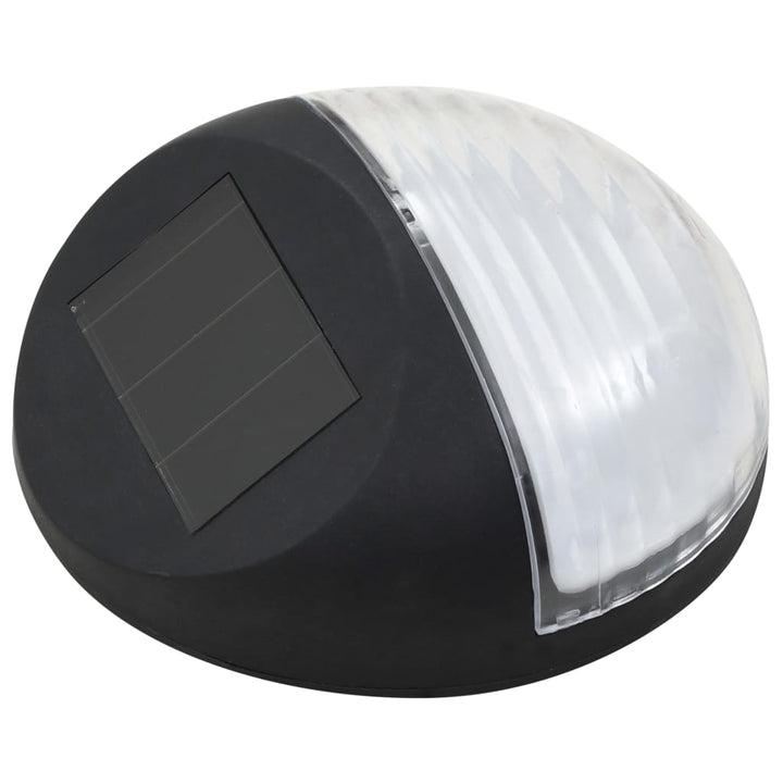 LED-wandlampen solar rond zwart 12 st