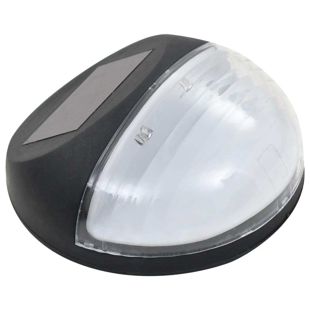 LED-wandlampen solar rond zwart 12 st