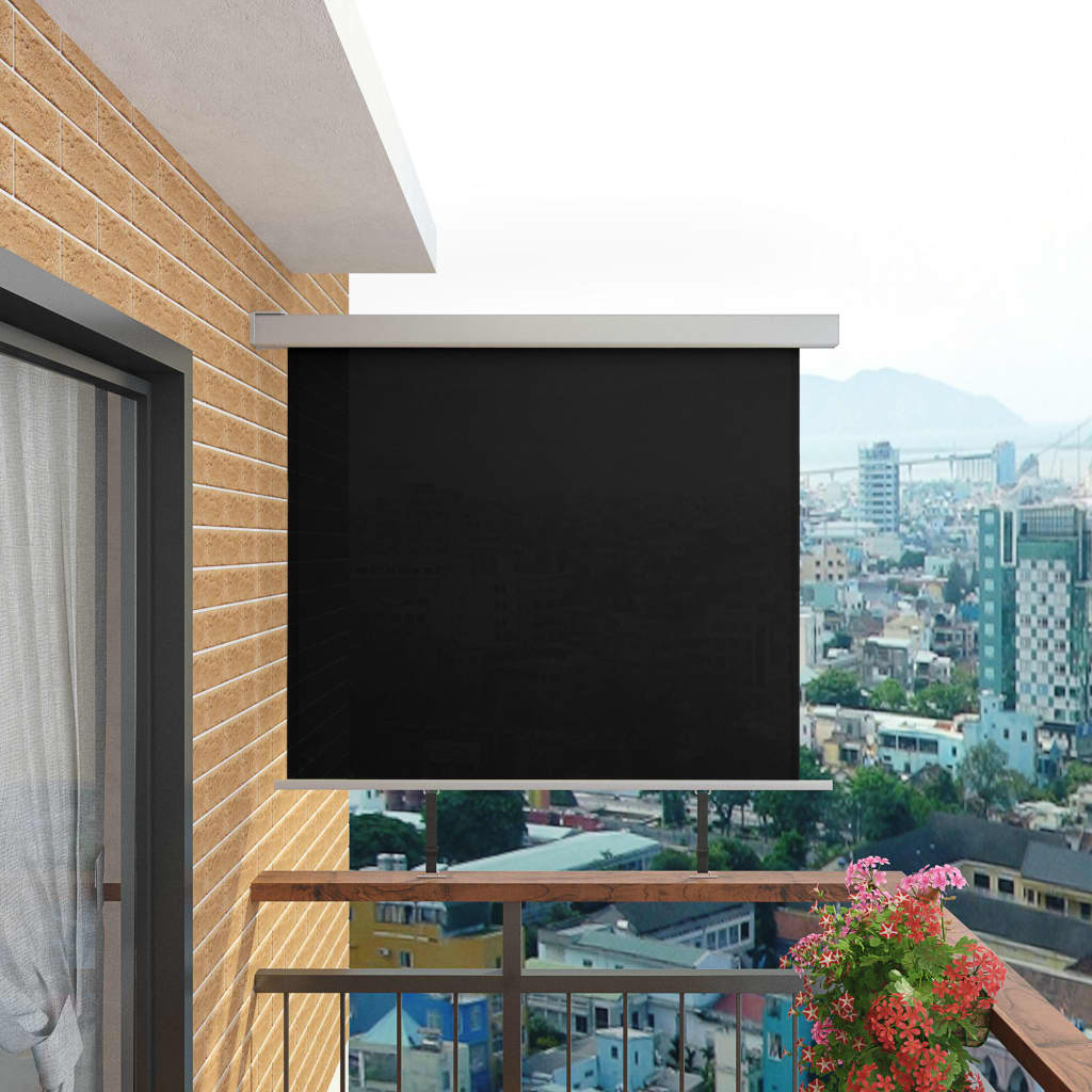 Balkonscherm multifunctioneel 150x200 cm zwart