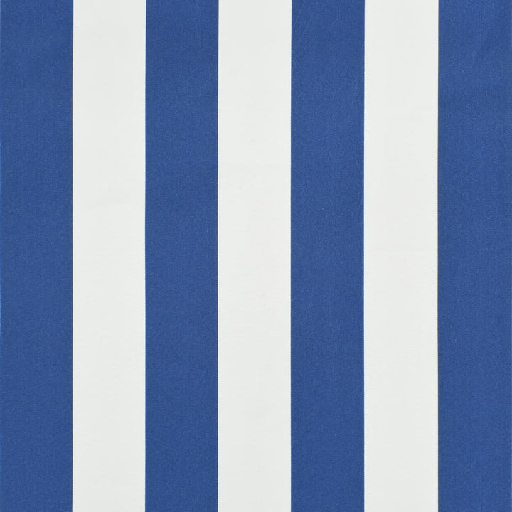 Luifel 350x120 cm blauw en wit