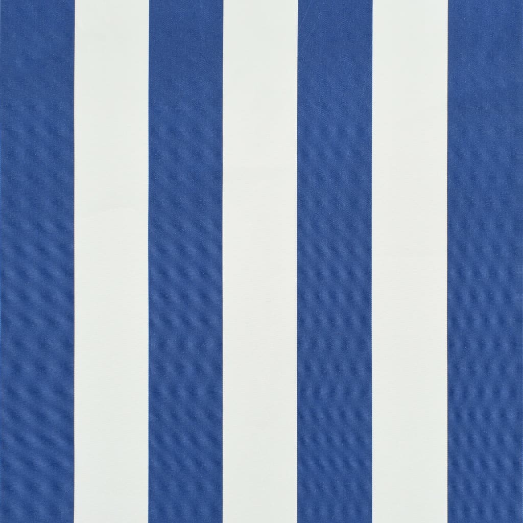Luifel 400x120 cm blauw en wit