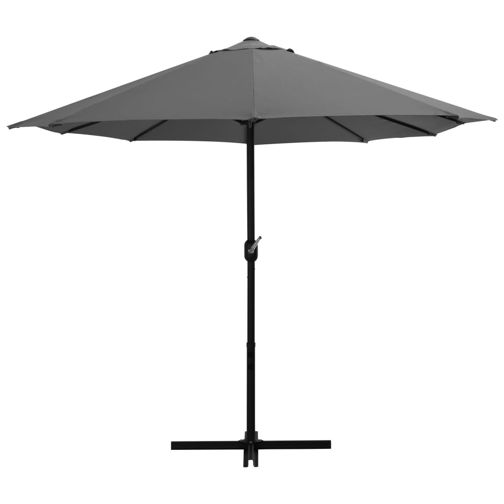 Parasol met aluminium paal 460x270 cm antraciet