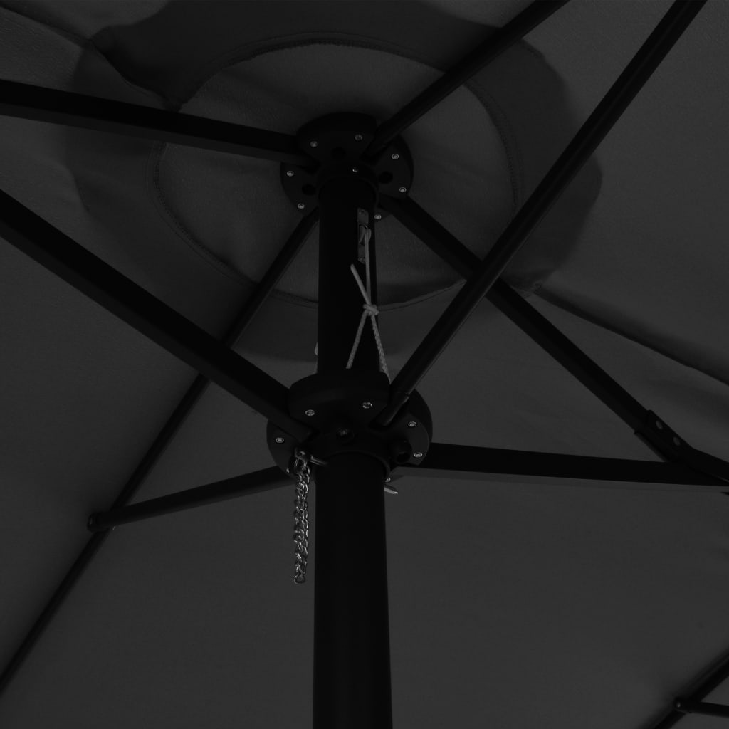 Parasol met aluminium paal 460x270 cm antraciet
