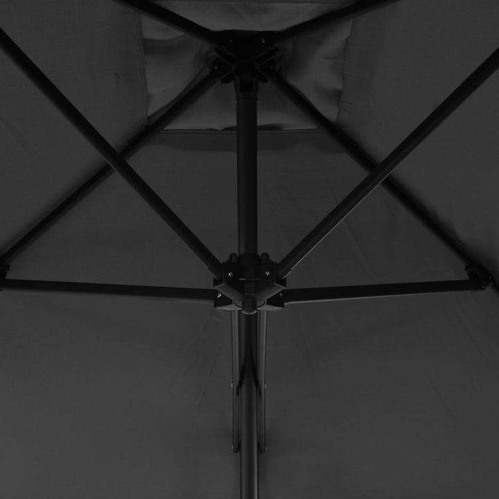Parasol met stalen paal 300 cm antraciet