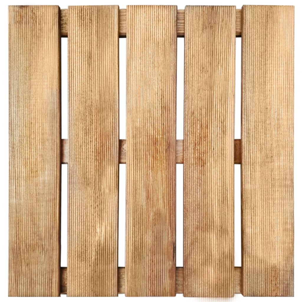 Terrastegels 6 st 50x50 cm hout bruin