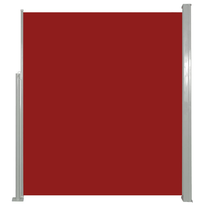 Windscherm uittrekbaar 160x500 cm rood