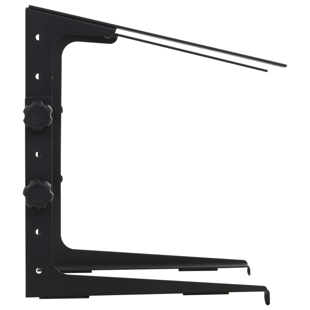 Laptopstandaard 30,5x28x(24,5-37,5) cm staal zwart