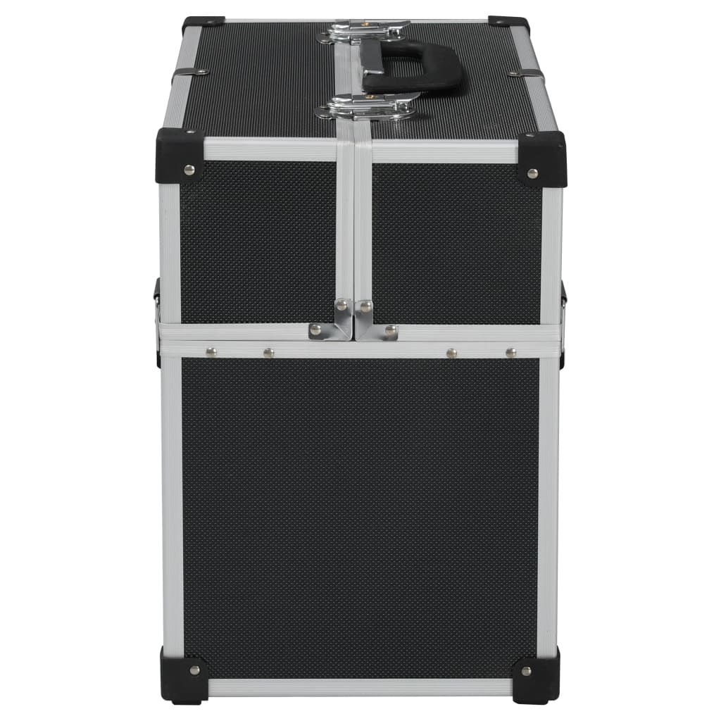 Gereedschapskoffer 38x22,5x34 cm aluminium zwart