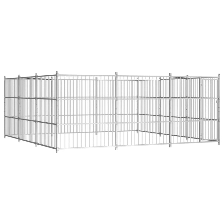 Hondenkennel voor buiten 450x450x185 cm