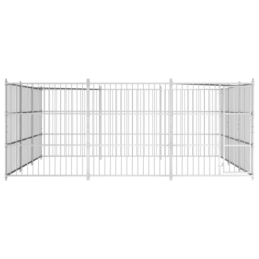 Hondenkennel voor buiten 450x450x185 cm