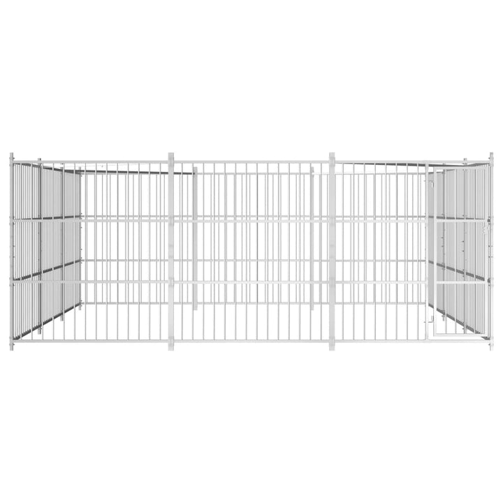 Hondenkennel voor buiten 450x450x185 cm