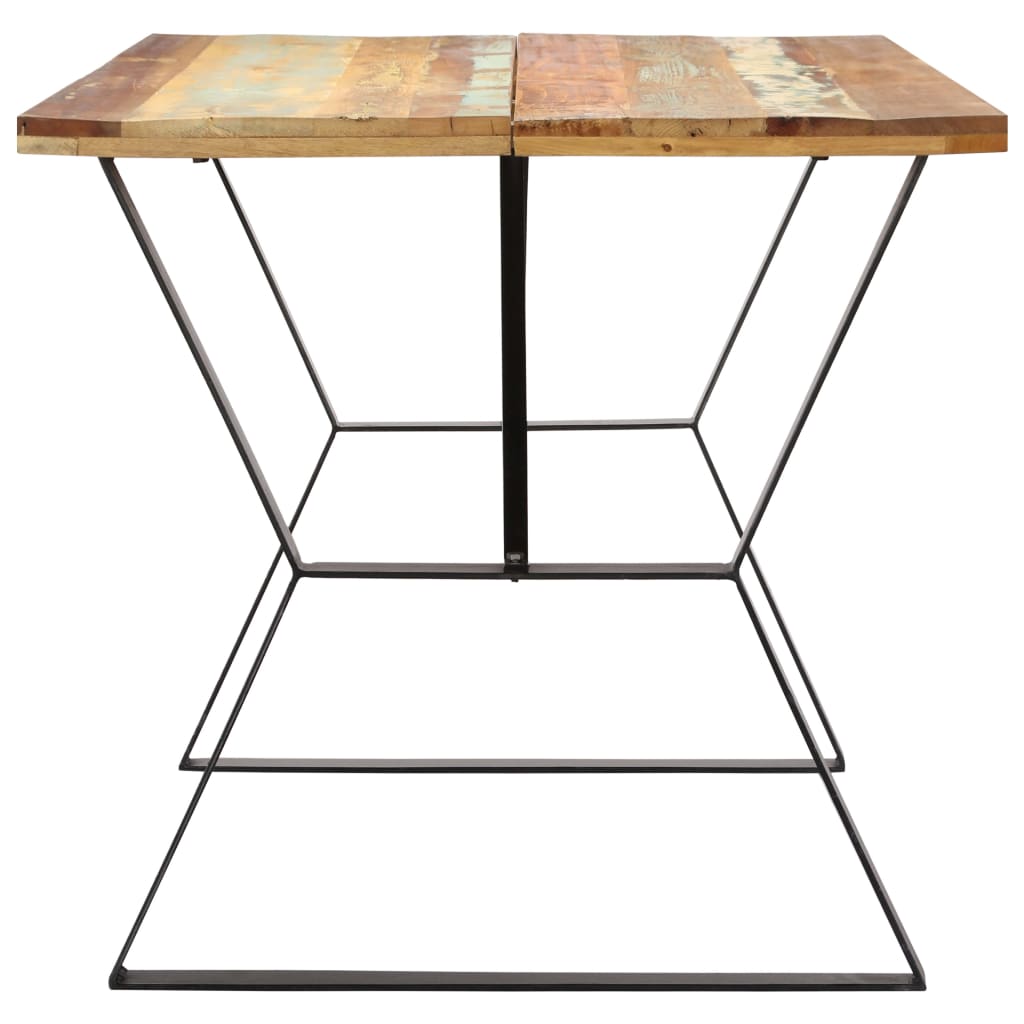 Eettafel 140x80x76 cm massief gerecycled hout