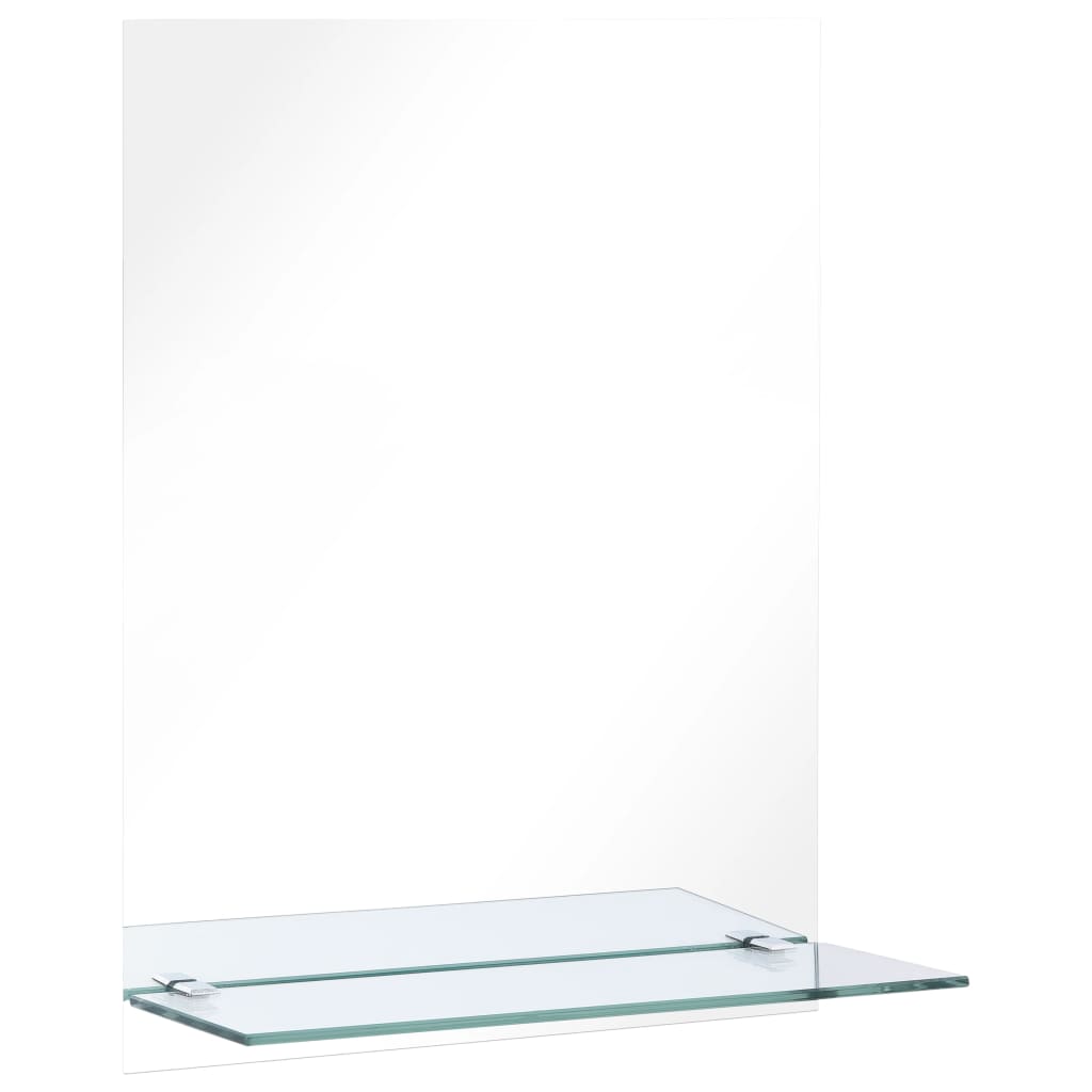 Wandspiegel met schap 50x70 cm gehard glas