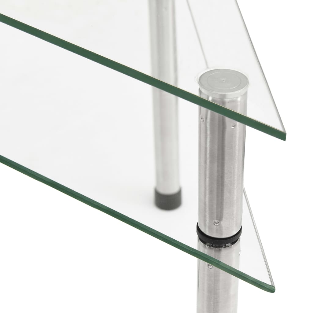 Keukenschap 49,5x35x19 cm gehard glas transparent