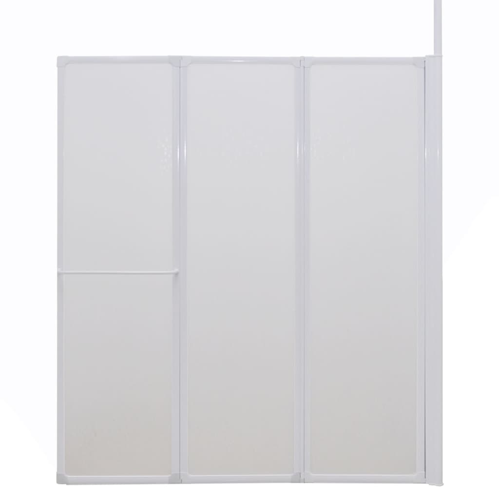Badwand L-vormig 4 panelen inklapbaar 70x120x137 cm