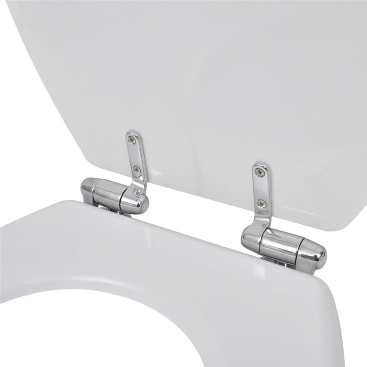Toiletbril soft-close simpel ontwerp MDF wit