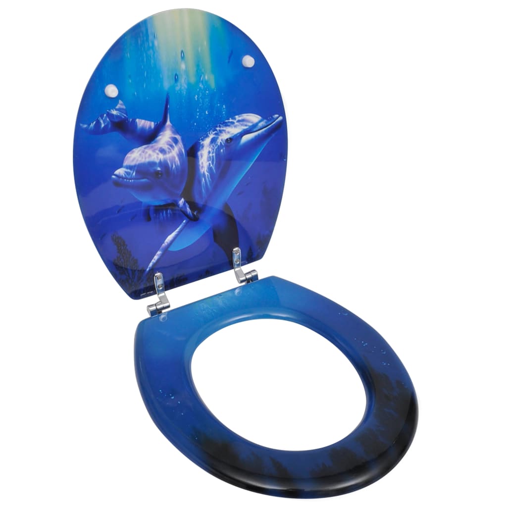 Toiletbril dolfijn MDF