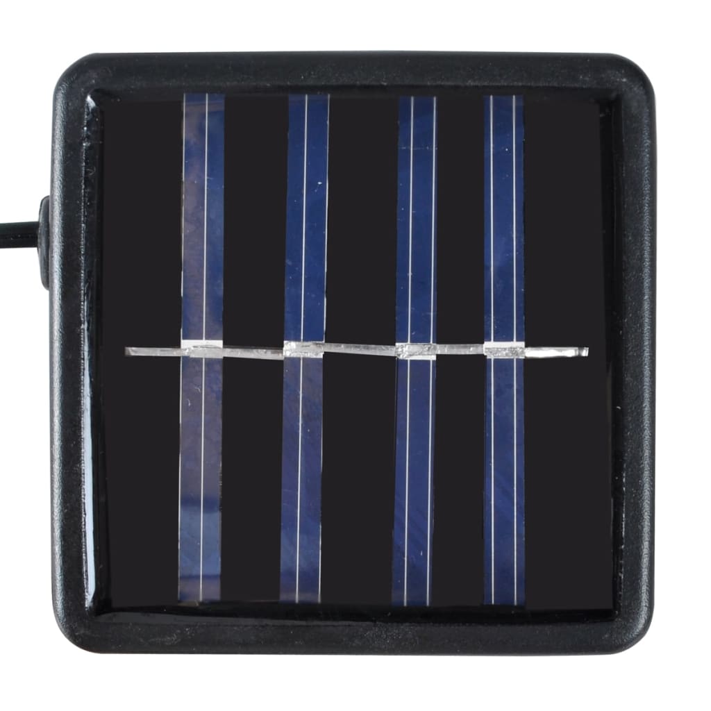 Ronde kunstbuxus 27 cm met solar LED-verlichting (2 stuks)